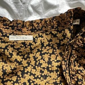 Down Marcela Dress in Dusk Winter Meadow, Small.